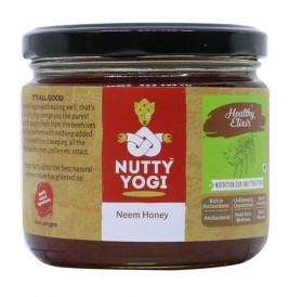 Nutty Yogi Neem Honey   Glass Jar  400 grams